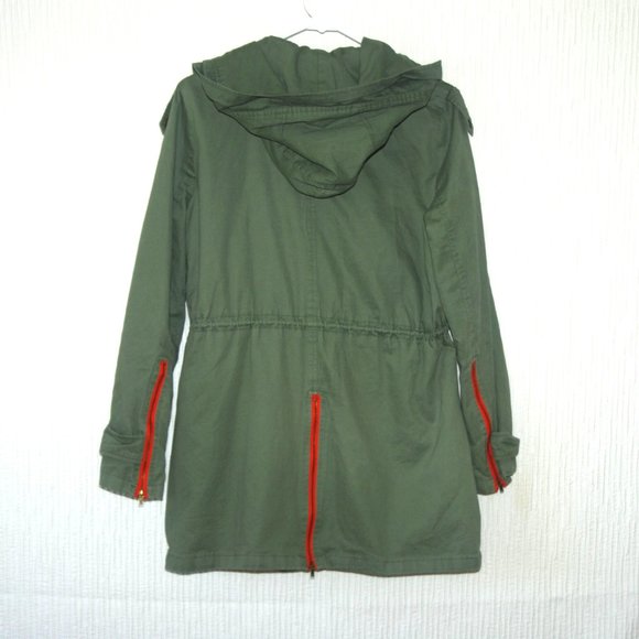 Love Tree Army Green Hooded Utility Jacket - Picture 5 of 5